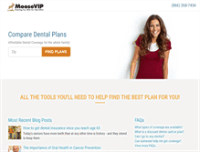 Tablet Screenshot of moosevip.dentalinsurance.com